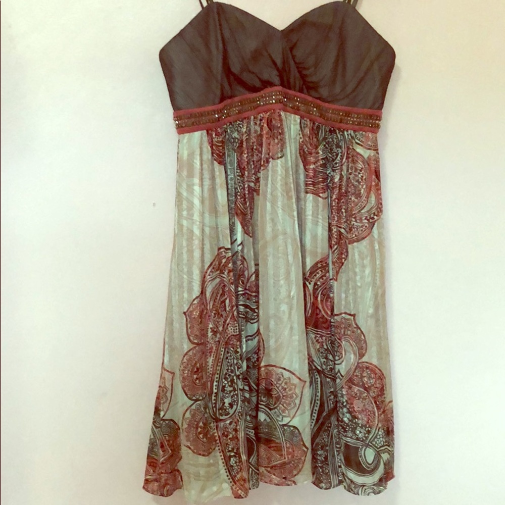 BCBGMAXAZRIA Strapless Cocktail Dress